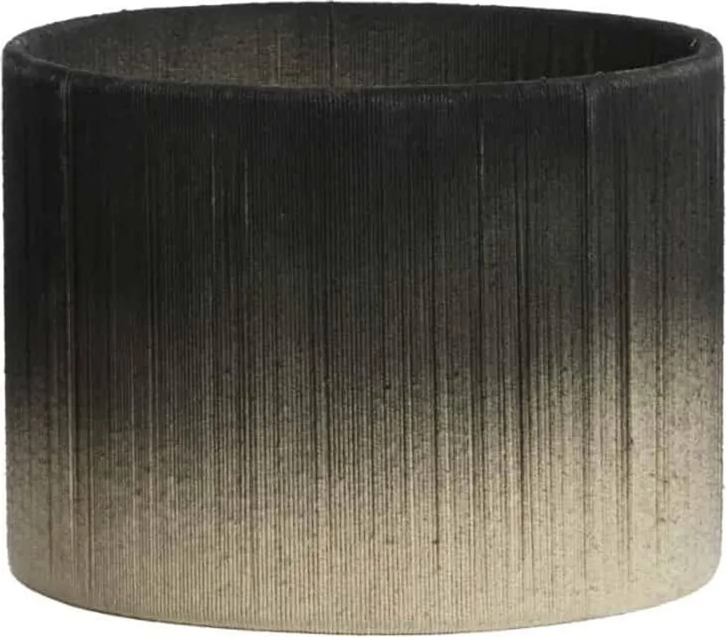 Abat-jour Tossa Light & Living noir textile Ø 25cm E27 - Réf 2225961