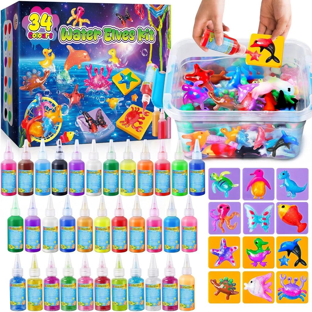 Kit de "Elfo del Agua Mágica" para niños, incluye 34 Imagen del producto 