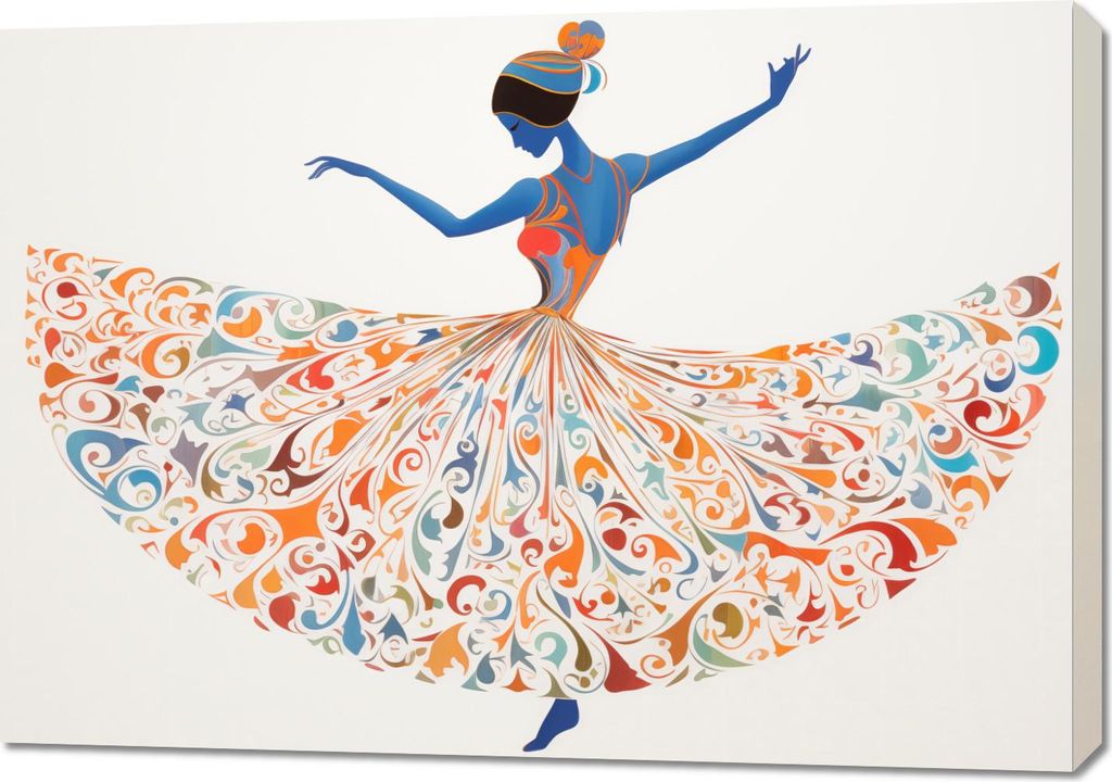 Bild 100x70cm Wirbeltänzerin