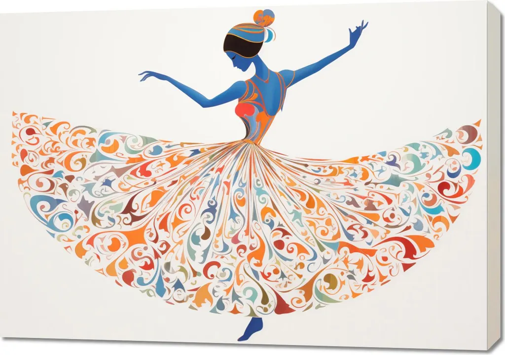 Quadro Danza Classica 100x70 Ballerina - Idea Regalo Camera Ragazza
