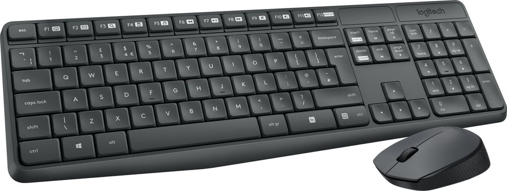 Logitech MK235 - Tastatur-und-Maus-Set - kabellos
