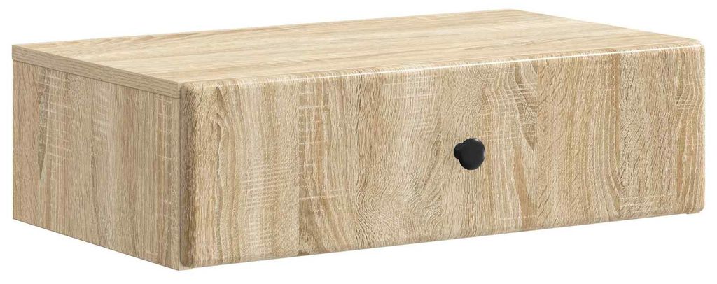 vidaXL Wandmontierter Beistelltisch Sonoma-Eiche 59 x 34,5 x 17 cm