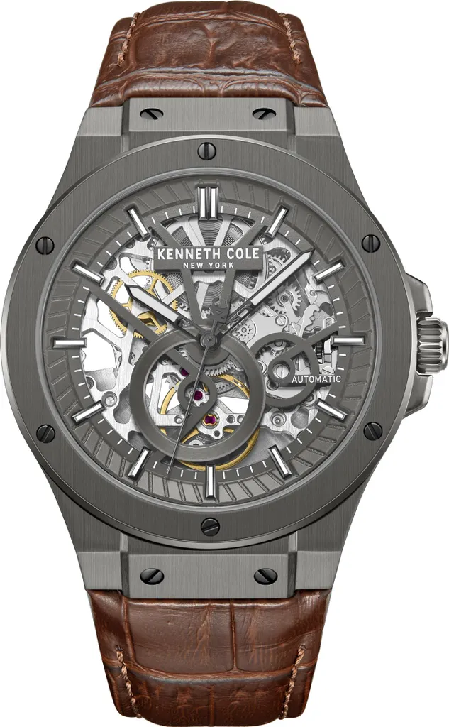 Montre Automatique Kenneth Cole KCWGX0080801 pour Homme Brun Gris 43mm