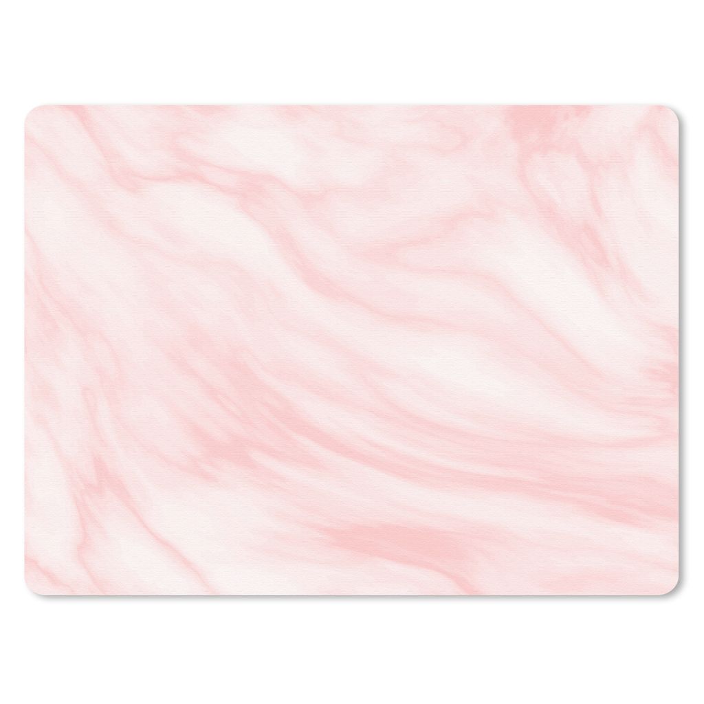 MuchoWow Mauspad Mousepad Marmor - Rosa - Weiß - Luxus - Marmoroptik 40x30 cm - Mousepads - Maus Mat - Pad - Mausunterlage - Anti Rutsch
