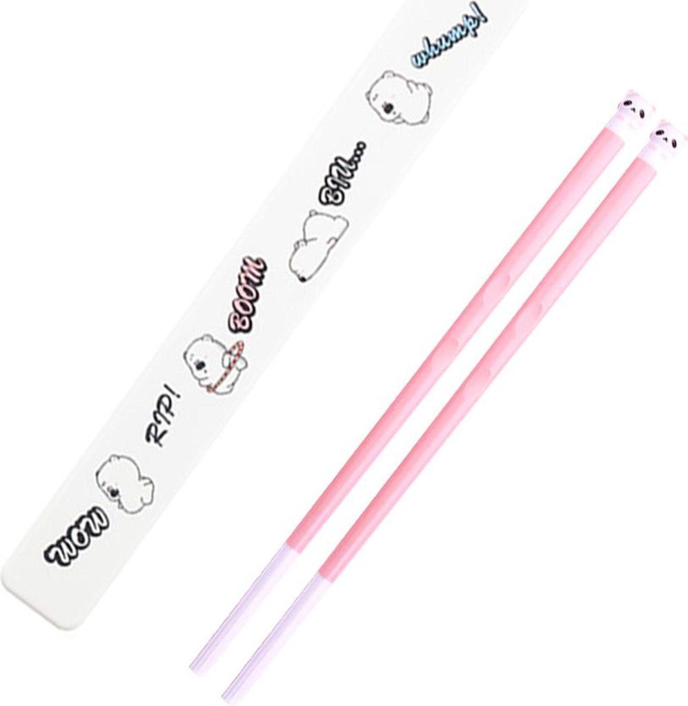 Tragbare Essstäbchen für Kinder und Studenten, leichtes Essstäbchen aus Legierung mit Etui, 19,8 cm lang, wiederverwendbares tragbares Utensil f...