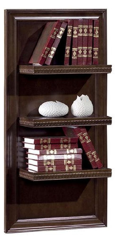 Wohnzimmer XXL Bücherregal Massiv Holz 131cm Ablage Regal Regale CD DVD Bücher