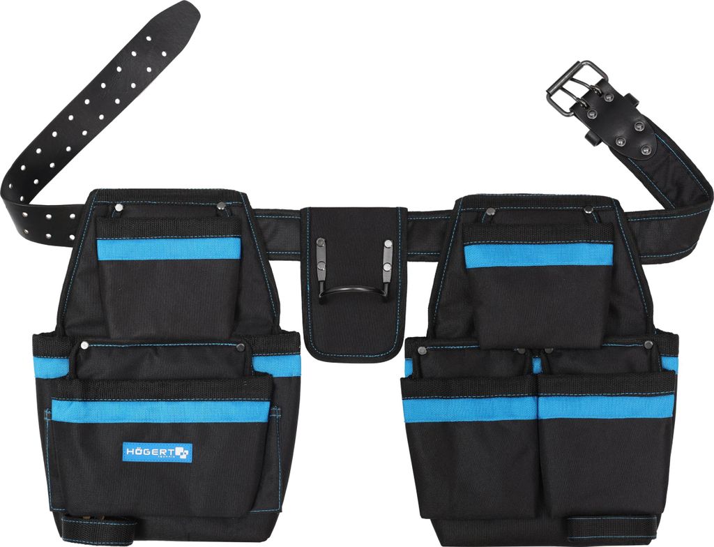 HÖGERT TECHNIK - Werkzeuggürtel 15 Taschen, Werkzeug Gürtel für Herren, werkzeug gürteltasche,Robuste Werkzeugtasche gürtel für Handwerker, ...