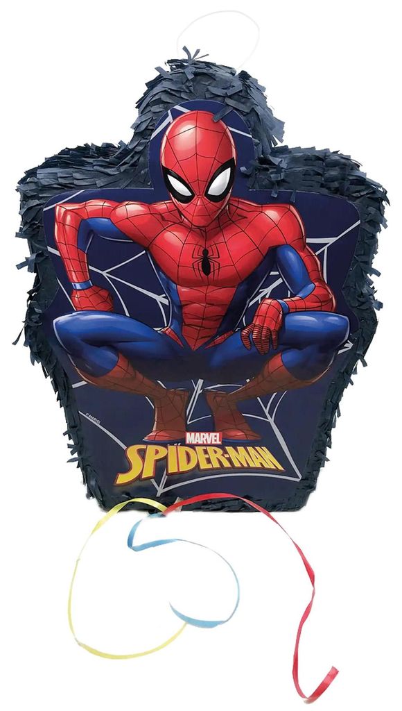 Papierová 3D piñata Spiderman 26 x 35 cm, 1 ks Obrázok produktu 