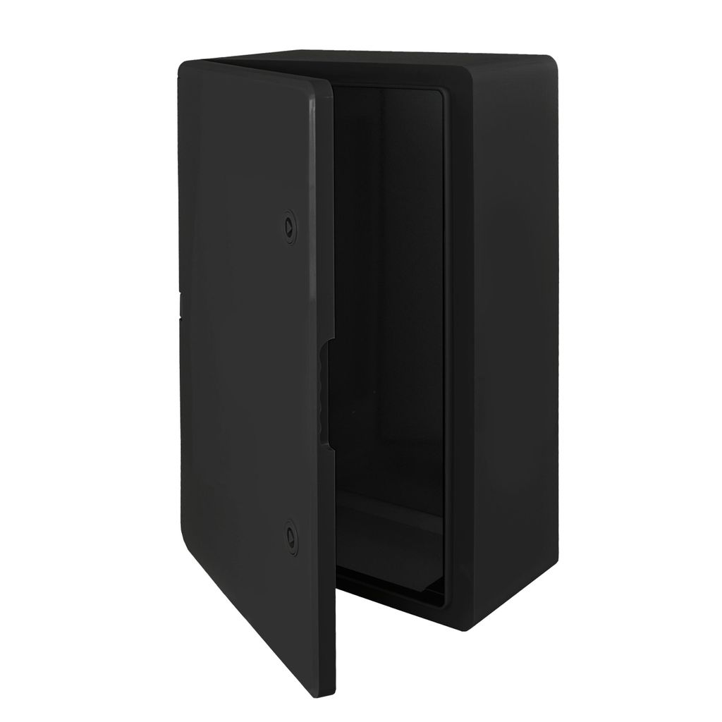 Schaltschrank ABS 400x500x180 Schwarz Kunststoff IP65 Gehäuse Schrank Industriegehäuse Leergehäuse