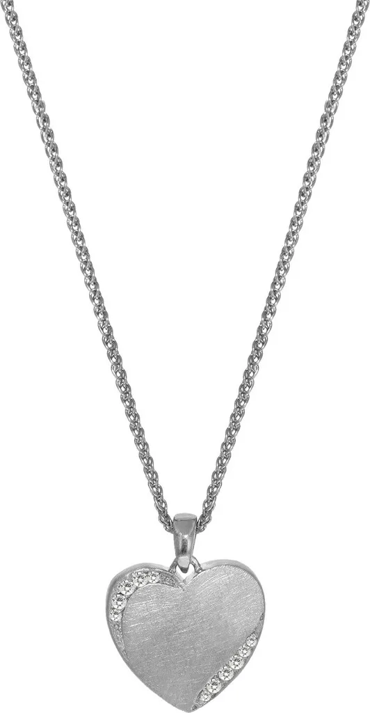 Collier Argenté Cœur pour Femme Idéal pour Mariage ou Soirée Chic