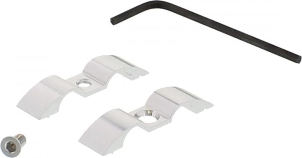Halter JMP Bremsschlauch 9mm 2-fach Aluminium silber