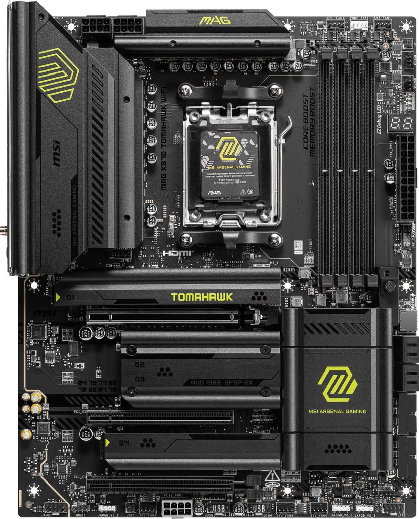 MSI MAG X870 TOMAHAWK WIFI, AMD, Gniazdo AM5, AMD Ryzen™ 7, Zdjęcie produktu 