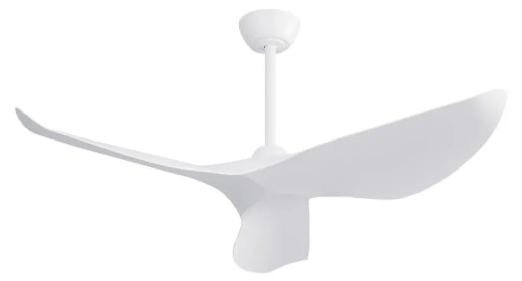 Ventilateur de Plafond Silencieux en ABS Blanc avec 6 Modes de Vitesse