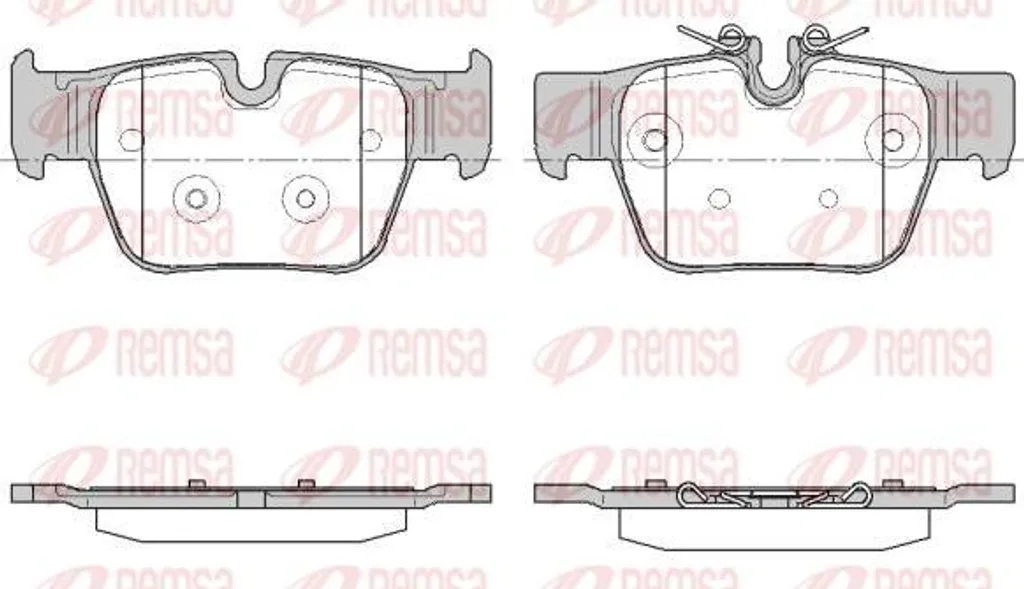 Plaquettes de frein REMSA 1868.00 pour BMW Série 1 F40 et Série 2 F44