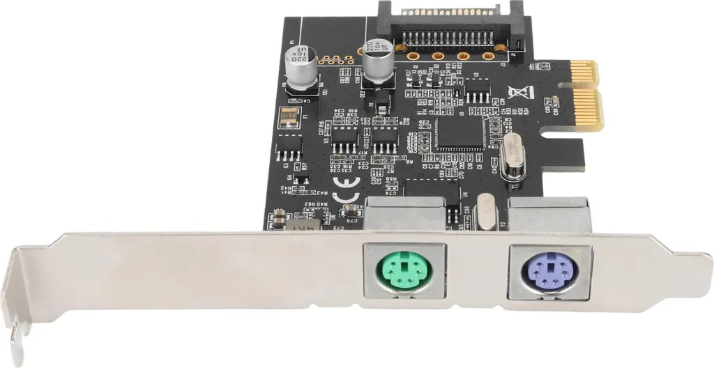 Carte PCIe PS2 Plug and Play avec Interface SATA pour Clavier et Souris - 7