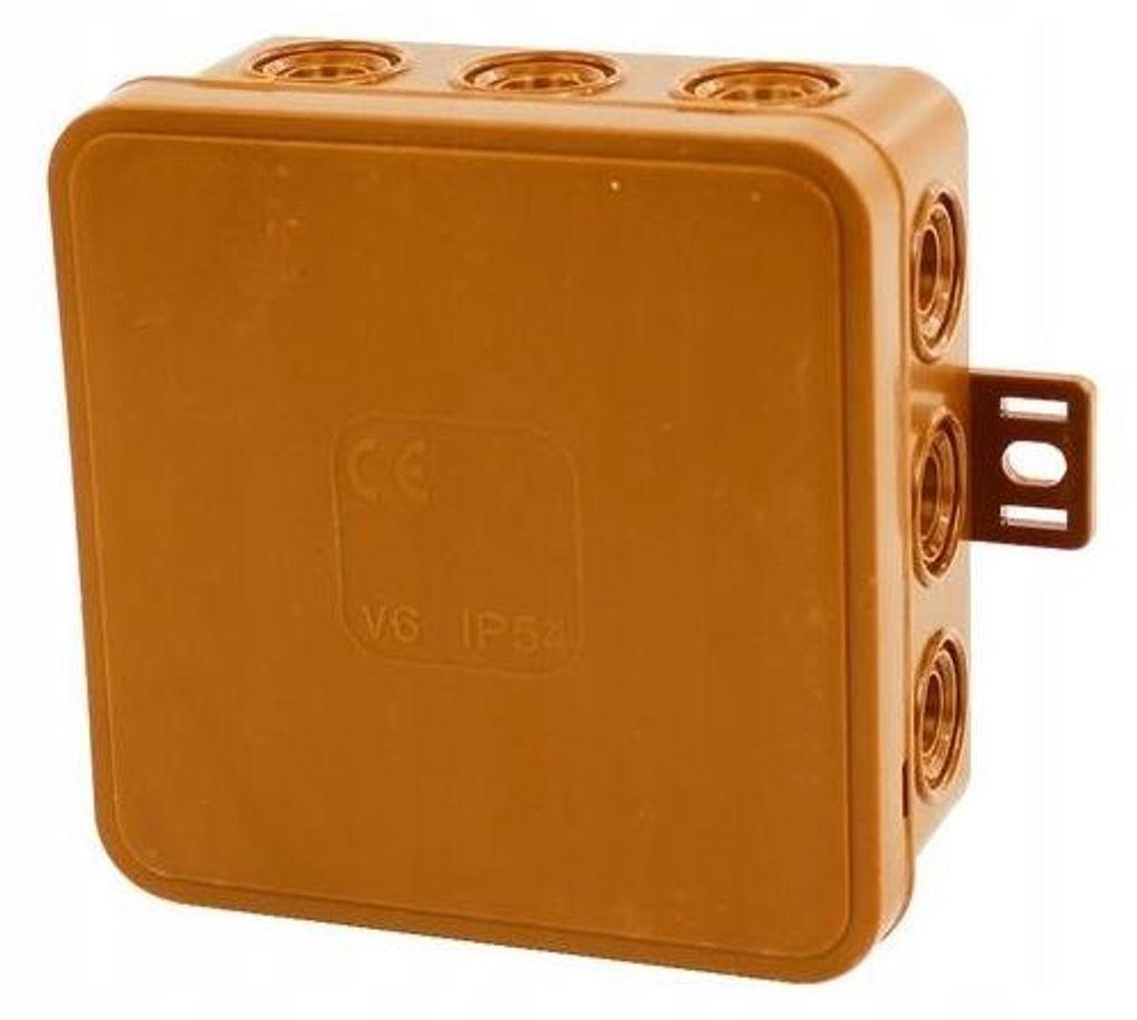Puszka natynkowa, 80X85X41, Ip54, brązowa, 03602 Zdjęcie produktu 