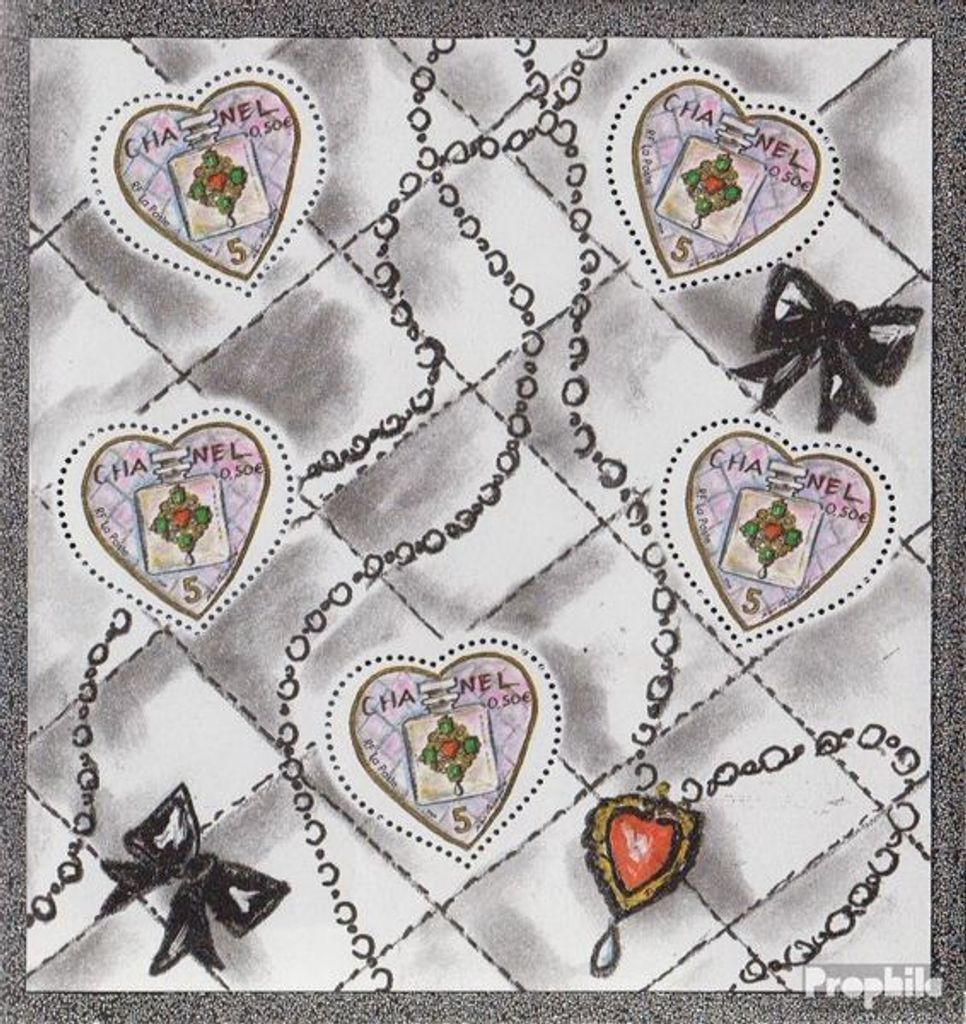 Briefmarken Frankreich 2004 Mi 3774I Kleinbogen (kompl.Ausg.) postfrisch Grußmarken: Valentinstag