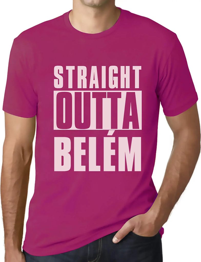 Herren Grafik T-Shirt Direkt aus Belém – Straight Outta Belém – Öko-Verantwortlich Vintage Jahrgang Kurzarm Lustige Druck Geburtstag Geschen...