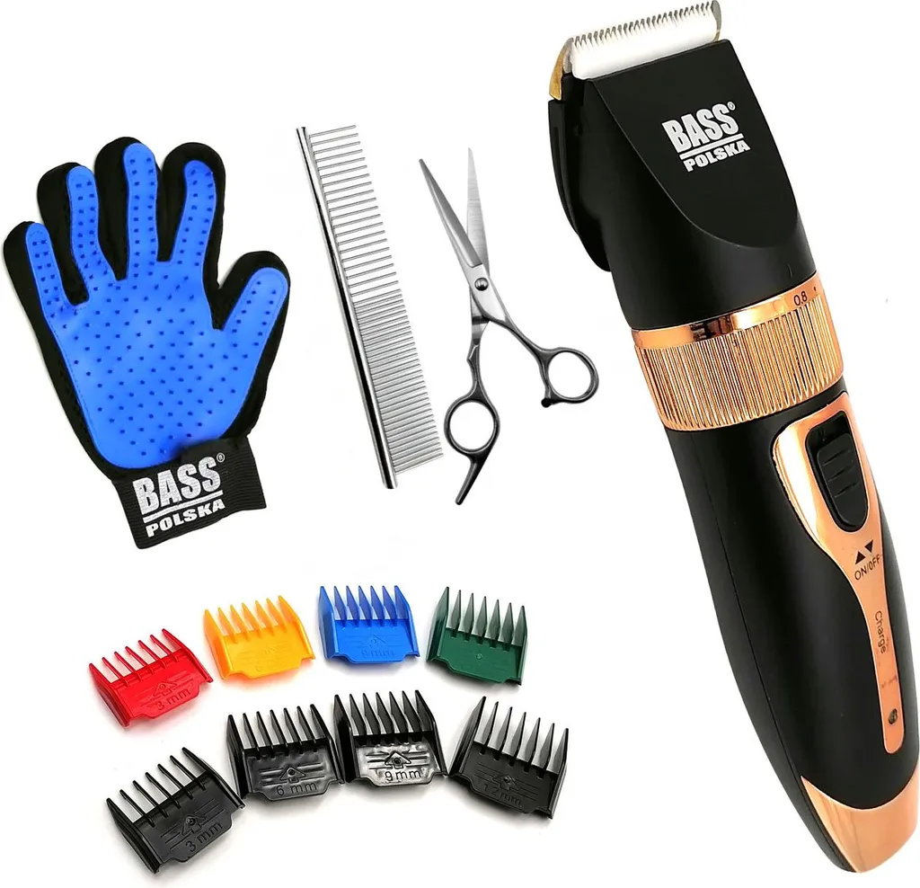 Tondeuse chien silencieuse 5600 tr/min avec batterie et 4 sabots noirs