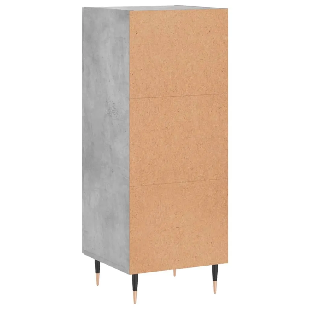 Mobiletto Grigio Cemento vidaXL 34x34x90 cm | Design Scandinavo-Urban - 9