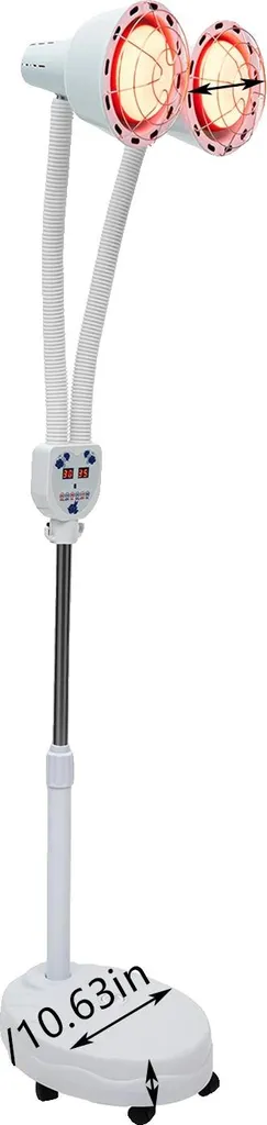 Lampada Infrarossi Terapeutica Professionale con Telecomando Bianco