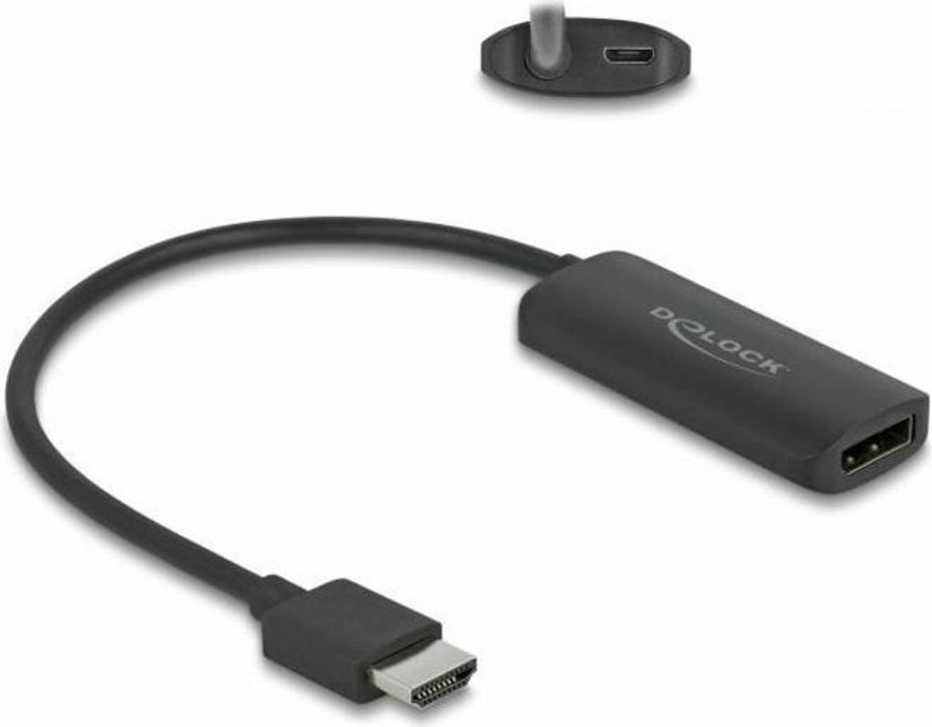 DELOCK Adapter HDMI-A Stecker zu DisplayPort Buchse 8K
