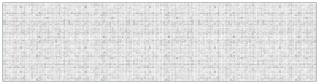 Wallario Küchenrückwand Hartschaumplatte, Größe 200 x 50 cm, Motiv: Fliesen im Bad weiß-grau