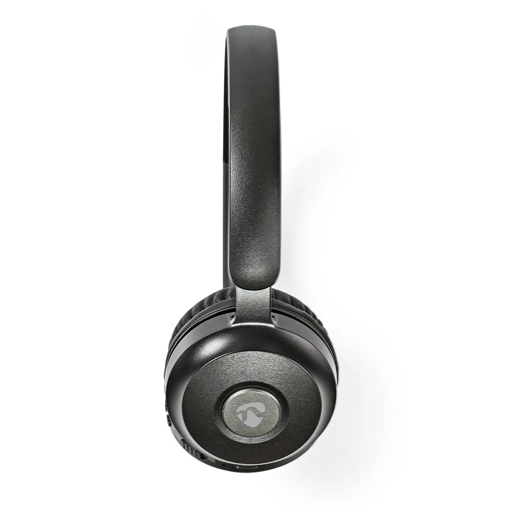 Cuffie Bluetooth Pieghevoli Nero - Auricolare Stereo PC con Microfono - 12