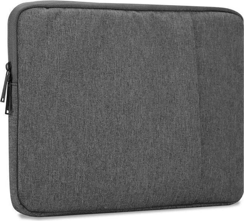 Cadorabo Laptop / Tablet Schutz Tasche 15.6 Zoll in Grau Laptoptasche Notebook Computer Stoff Samt-Innenfutter