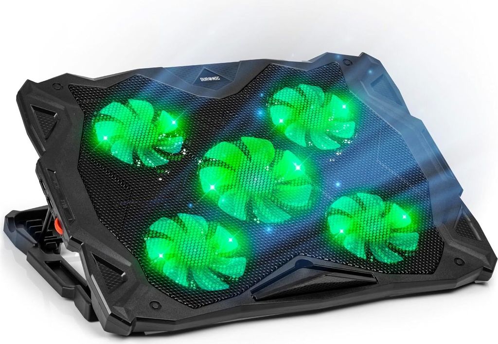 Duronic LC1 Kühlpad | Laptop Kühler für Gaming Notebook | Cooling Ventilator Laptopständer | Laptoperhöhung höhenverstellbar | Kühlständer ...