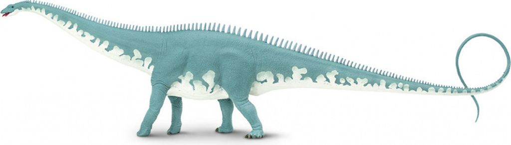 Safari dinosaurier Diplodocus junior 47 cm Gummi grau/weiß Produktbild 