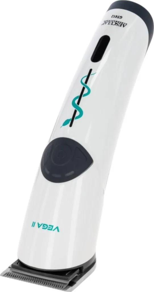 Tondeuse Vega II Aesculap Blanche à Batterie pour une Tonte Précise