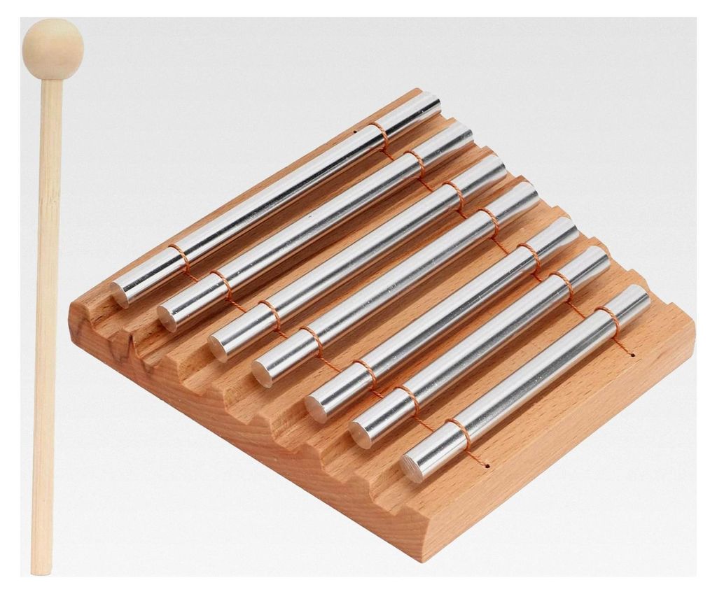 Handglockenspiel, 7-Ton mit Schlägel für klare Klänge, Percussionglocke für Unterricht, Meditation, Energiearbeit