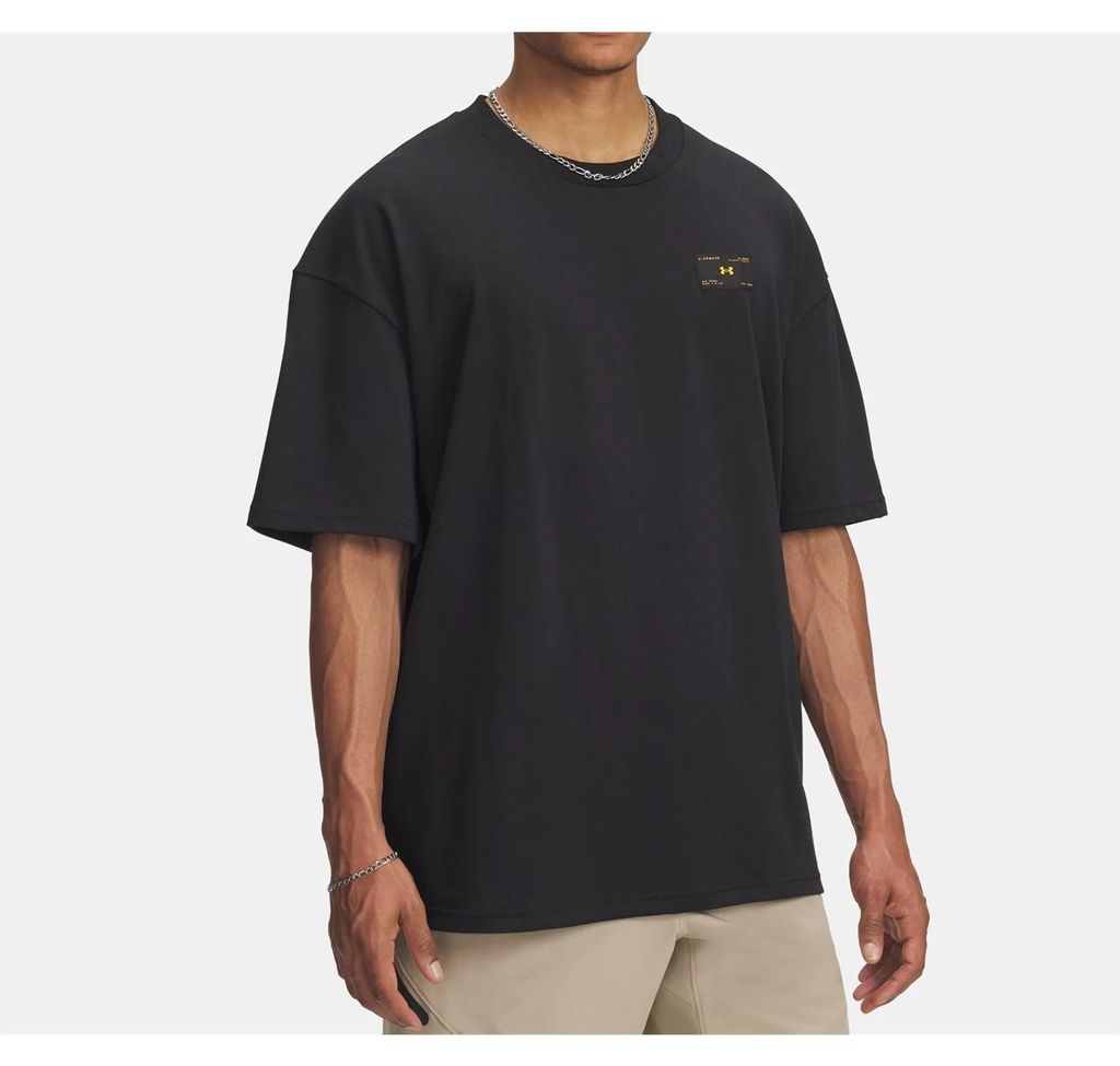 Under Armour UA Woven Label Heavyweight Herren Kurzarmshirt Größe M