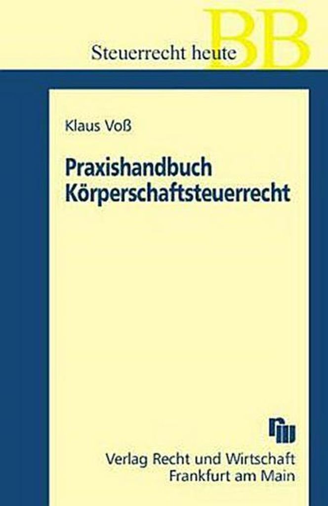 Handbuch Körperschaftsteuerrecht