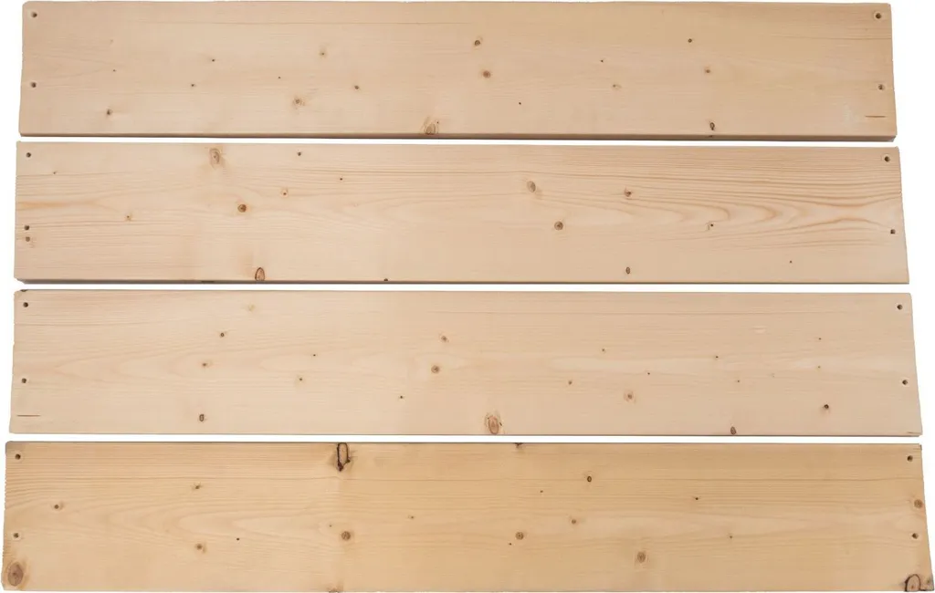 Lattes en bois de pin 120x20x3cm pour rénover un banc extérieur usé