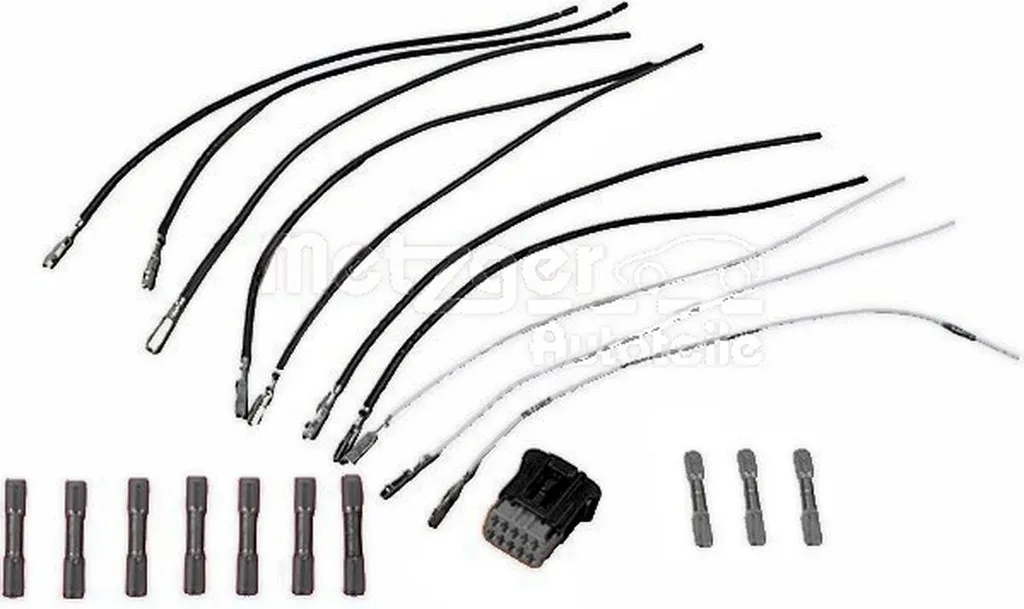 Kit riparazione cavi METZGER Impianto elettrico centrale 2324127 Posteriore sinistro per RENAULT KANGOO (KC0/1) CuSn (rame-stagno)