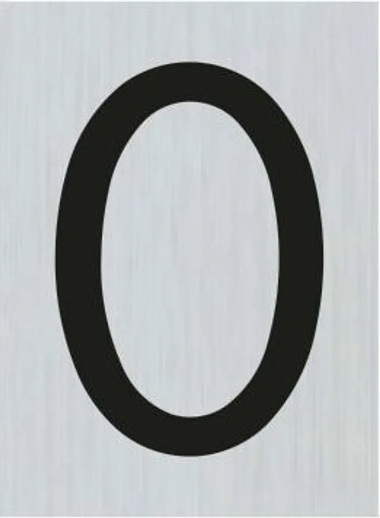 Signalétique Alu Figure 0 Résistant aux UV 60x44 mm - Style Route