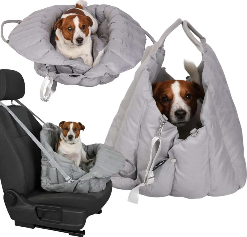 Panier de transport et lit pour animaux domestiques avec coussin lavable