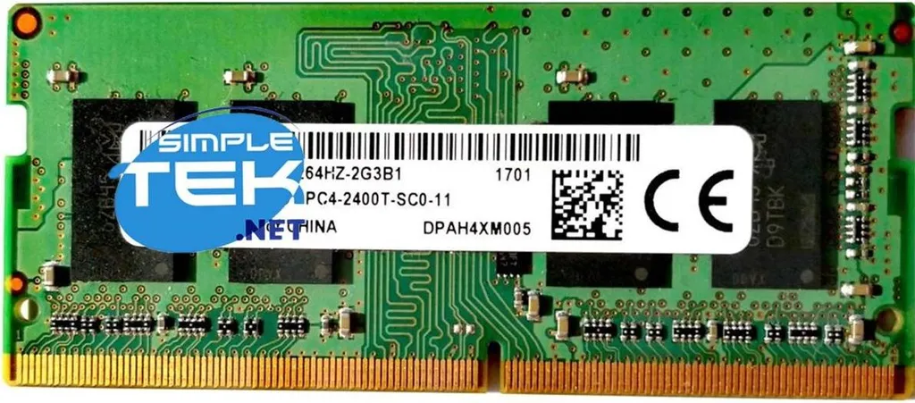 Barrette mémoire DDR4 4 Go pour ordinateur portable et mini PC