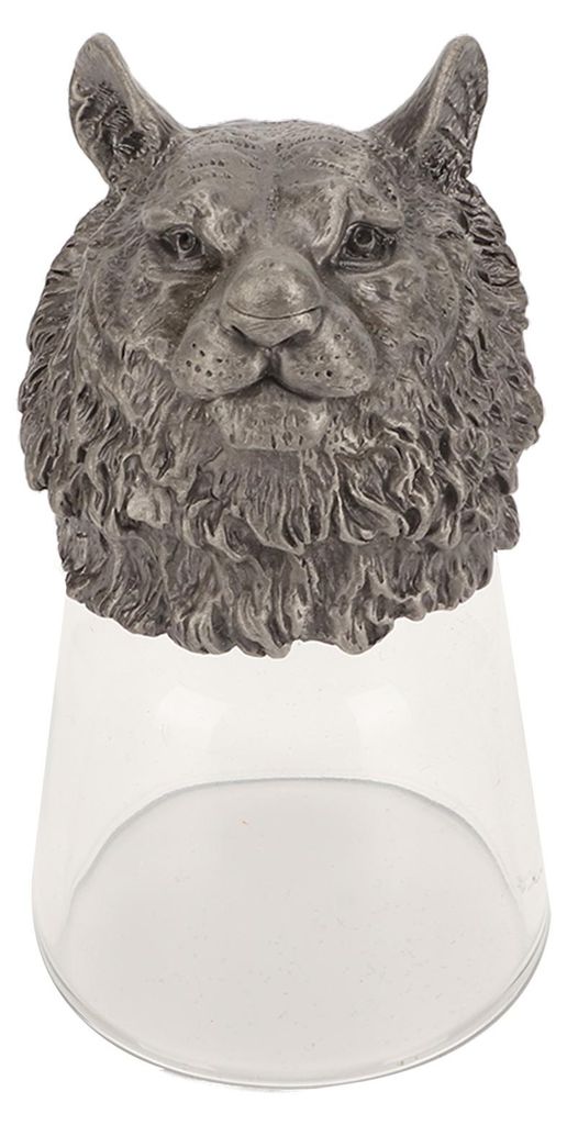 Whiskyglas im Tierkopf-Design, exquisit, stabil und langlebig, aus Metall, vielseitig verwendbar, für Partys, Spiele, Hochzeiten, Typ 2
