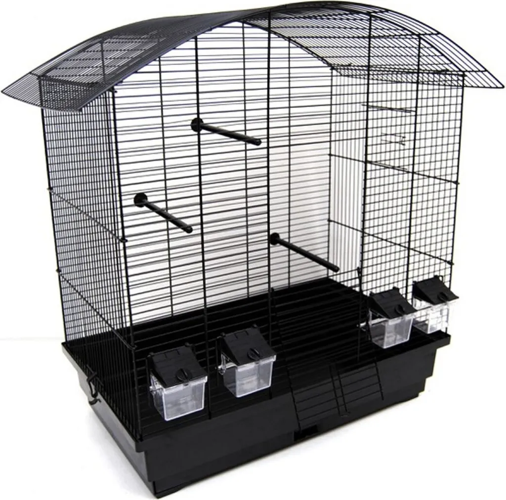 Cage pour oiseaux Perruche Canaris Exotiques noir habitat multi-oiseaux