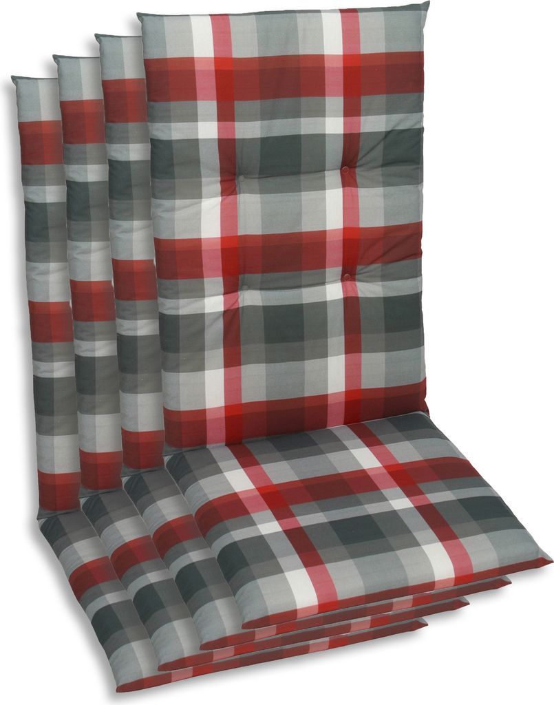 GO-DE Textil, Sesselauflage Hochlehner, 4er Set, Farbe: Produktbild 