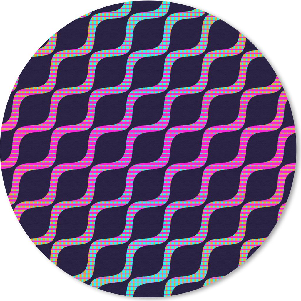 MuchoWow Mauspad Mousepad Design - Abstrakt - Neon 20x20 cm - Mousepads - Maus Mat - Pad - Mausunterlage - Schreibtischmatte