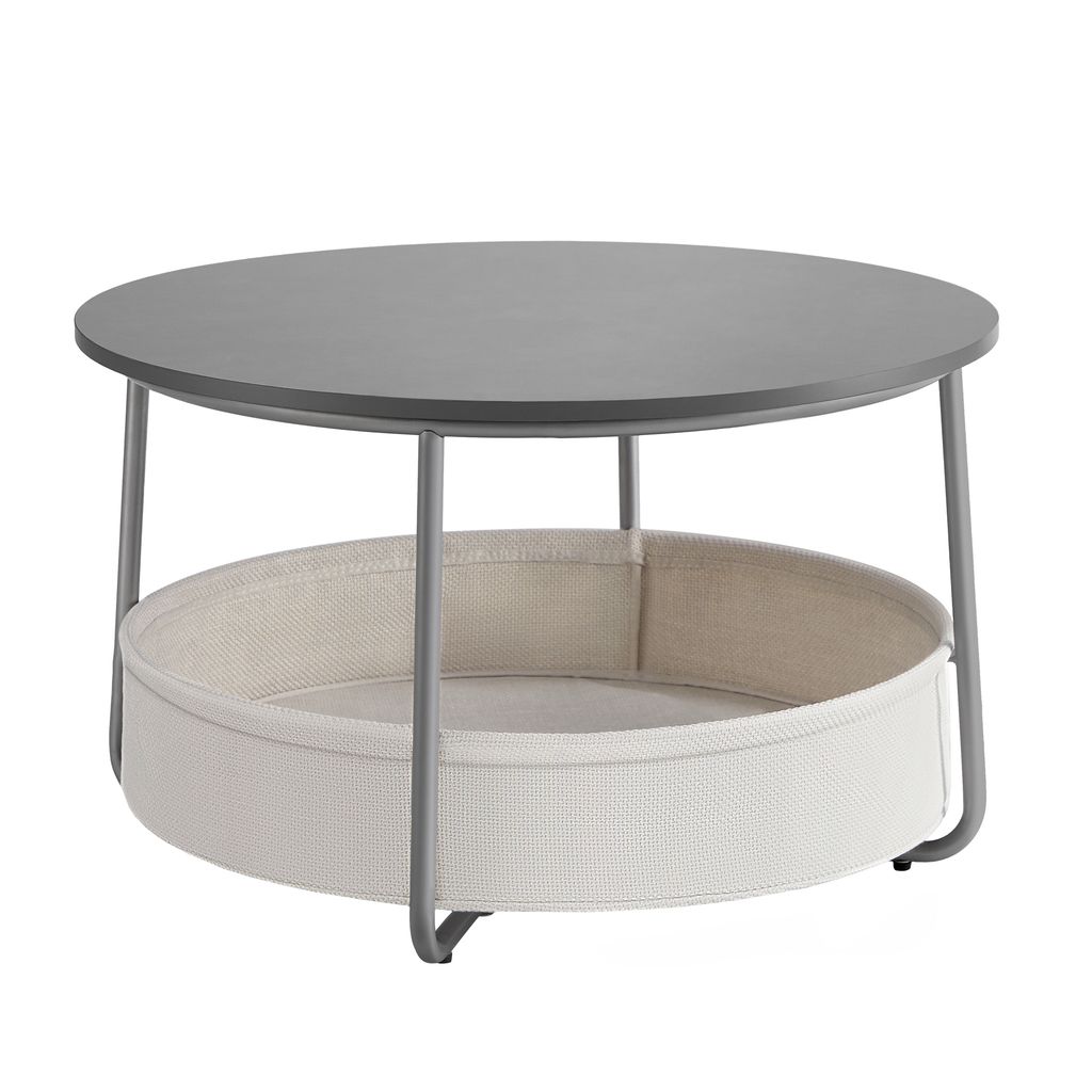 Couchtisch rund, Beistelltisch mit Stauraum, Produktbild 