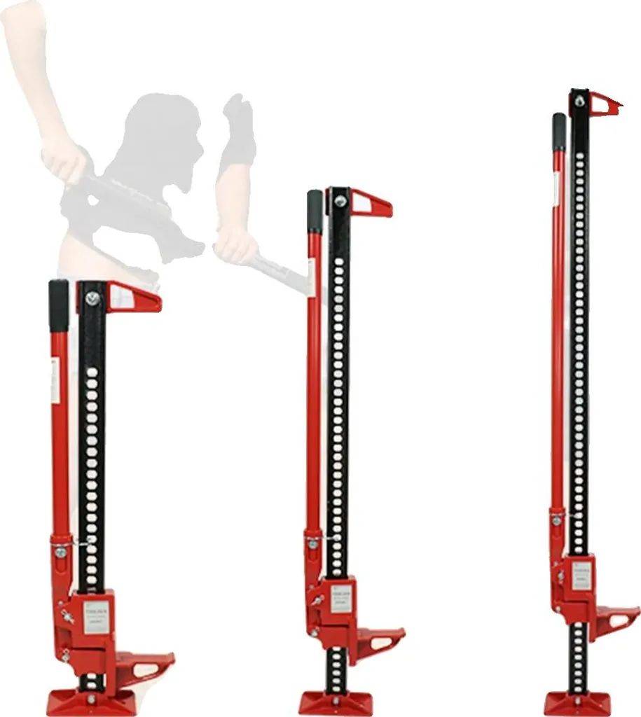 Farm Jack 3000 kg ROT 48 Pouces - Cric Off-Road Tout-Terrain Polyvalent