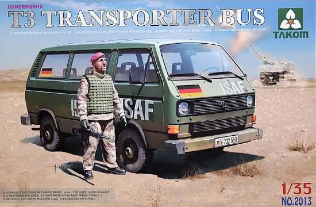 Bus de transport Bundeswehr Takom 2013 avec figurine échelle 1:35