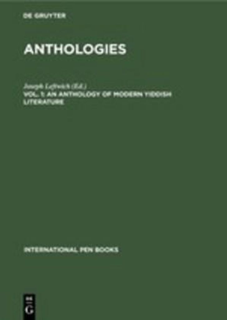 An Anthology of Modern Yiddish Literature