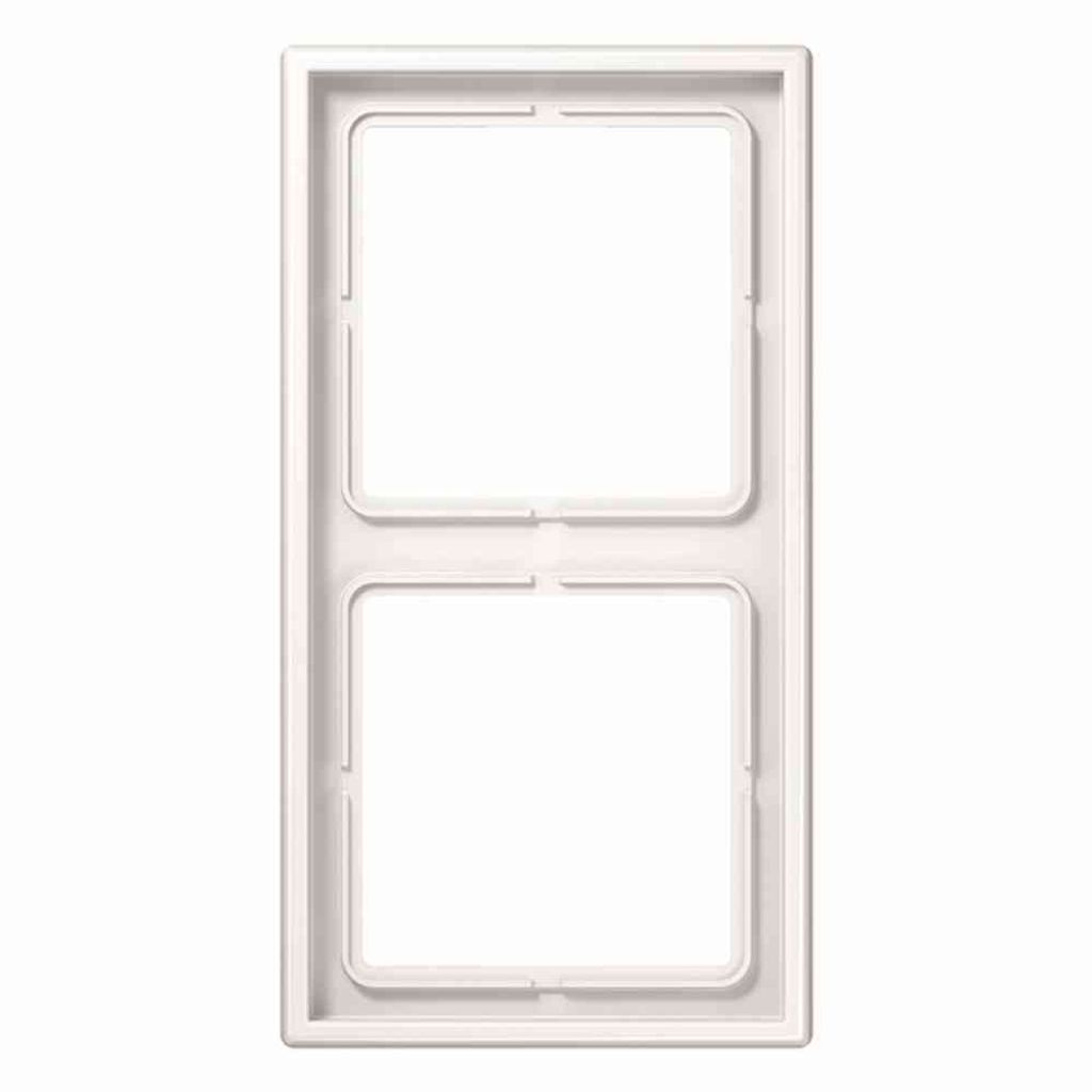 JUNG 2-fach Steckdosenrahmen weiß 15,2 x 8,1 cm