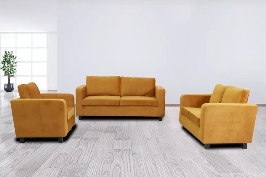 Sofagarnitur 3+2+1 CRISTALINA - gelb